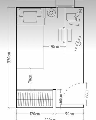 Stanza singola in appartamento tranquillo