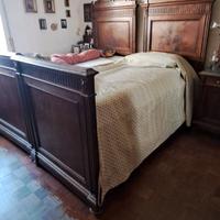 letto antico fiorentino toscano noce 