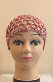 Cappellino a rete, berretto uncinetto in cotone