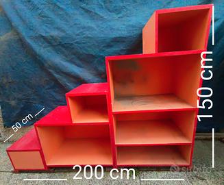 scala-libreria per letto a soppalco