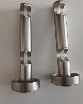 2 Staffe per doppie tende Staffa ø 20 mm