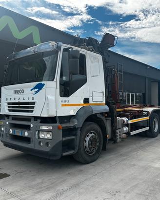 Iveco Stralis 260S43 Abrollkipper TAM + Kran Jonse