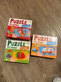 set di 3 puzzle