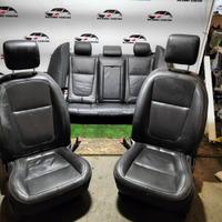 Set sedili riscaldabili in pelle nera jaguar xf 20