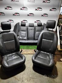 Set sedili riscaldabili in pelle nera jaguar xf 20