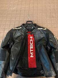Giubbotto moto in pelle