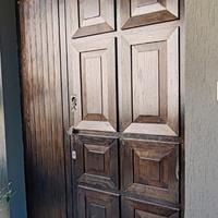 Portone in legno massello  130cmx230cm