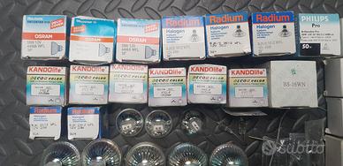 KIT HALOGEN 12V 49 pcs bulbs GY6,3 GU5,3 GU4 GX4 +