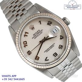 ROLEX  Datejust 16234 Ivory arabic jubilee dial