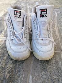 Scarpe FILA BAMBINO/A BIANCHE TG 33 Mod.Disruptor