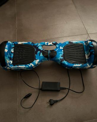 Hoverboard camo blu con caricatore e scatola origi