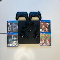 PlayStation 4 500GB + 2 joystick + 4 giochi