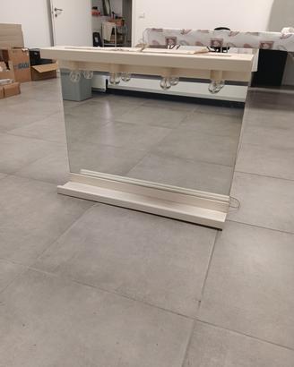 Specchio bagno legno bianco 