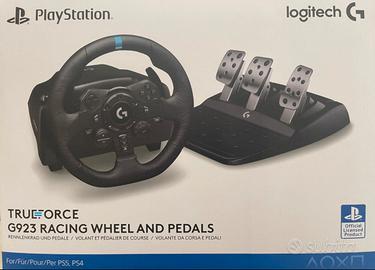 Volante Logitech G923 e leva cambio driving force