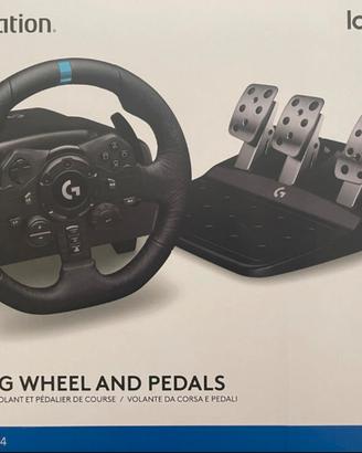 Volante Logitech G923 e leva cambio driving force