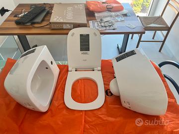 Wc + Bidet + sedile  sospesi: Globo Genesis 50 cm