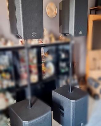 Impianto WHARFEDALE T Sub AX 15B e Typhon AX 12 BT