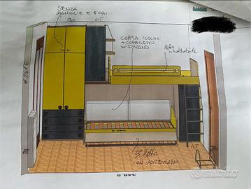 Cameretta 3 posti letto