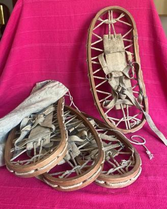 Ciaspole militari degli alpini in legno