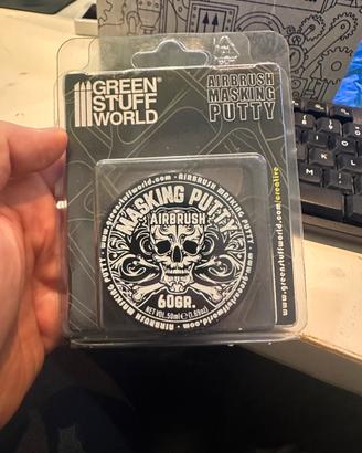 Aerografo green stuff masking putty