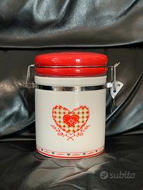 Barattolo in ceramica coperchio chiusura ermetica