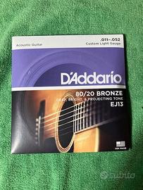 D'Addario corde chitarra acustica EJ13 - NUOVE