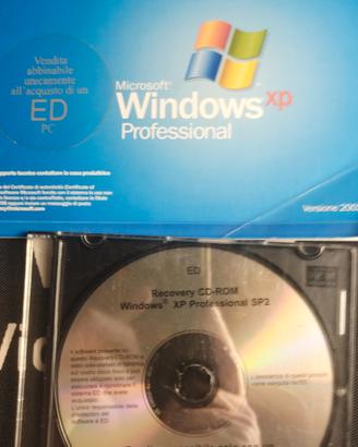 Windows Xp professional CD e manuale e key