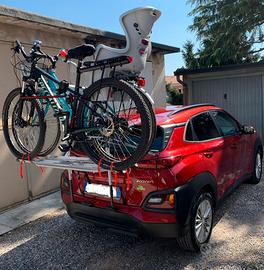 Portabici pieghevole 3 posti