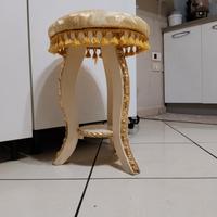 sgabello pouf stile barocco 