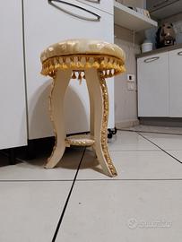 sgabello pouf stile barocco 