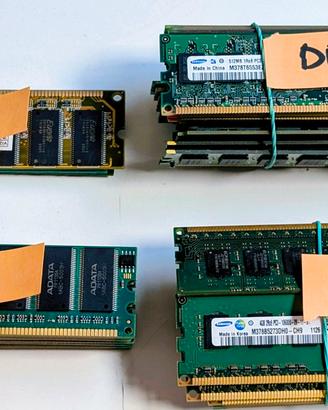 RAM DIMM SDR/DDR/DDR2/DDR3 VARIE