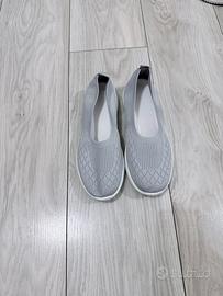 Slip-on in tessuto traspirante Grigio/Beige/Rosa