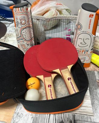 Set racchette e rete ping pong