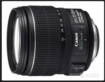Canon ef-s 15-85 zoom 15-85mm obiettivo 