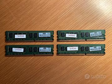 4x2GB 8GB DDR3 ECC UDIM RAM HP Z400