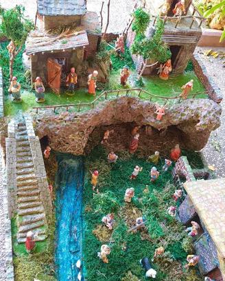 Presepe artigianale fatto a mano 