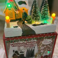 Villaggio di natale suoni e luci