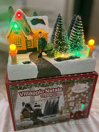 Villaggio di natale suoni e luci