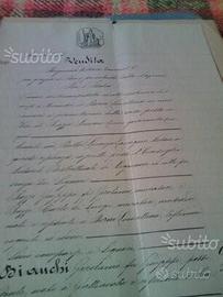 Atti notarili del 1800 e primi anni 1900
