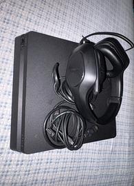 Ps4 console 1T + controller + cuffie