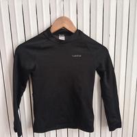 Maglia nera termica per bambini 10 anni. Decathlon
