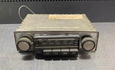 AUTORADIO PHILIPS D'EPOCA AUTOBIANCHI A112 ORIGINA