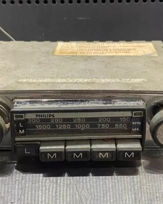 AUTORADIO PHILIPS D'EPOCA AUTOBIANCHI A112 ORIGINA