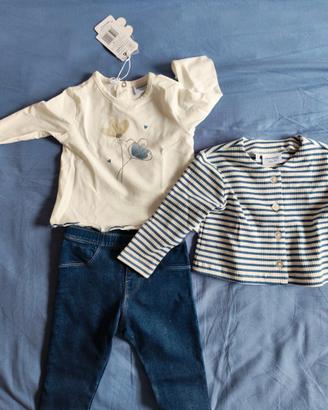 Completo bambina 6 mesi/68 cm