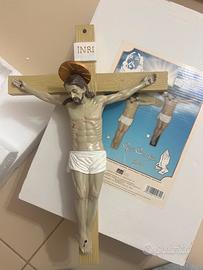 Crocifisso gesu in resina nuovo religioso