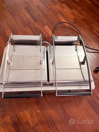 Piastra Doppia con piano cottura liscio Fiamma