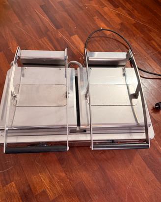 Piastra Doppia con piano cottura liscio Fiamma