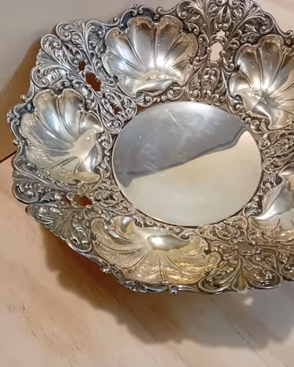 Centrotavola argento 800
