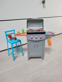 Barbie barbecue con accessori 