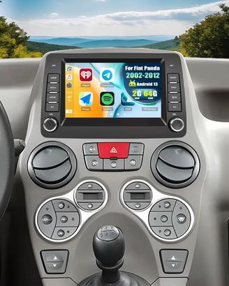 Autoradio 7" CarPlay Android Auto Fiat Panda 169 2